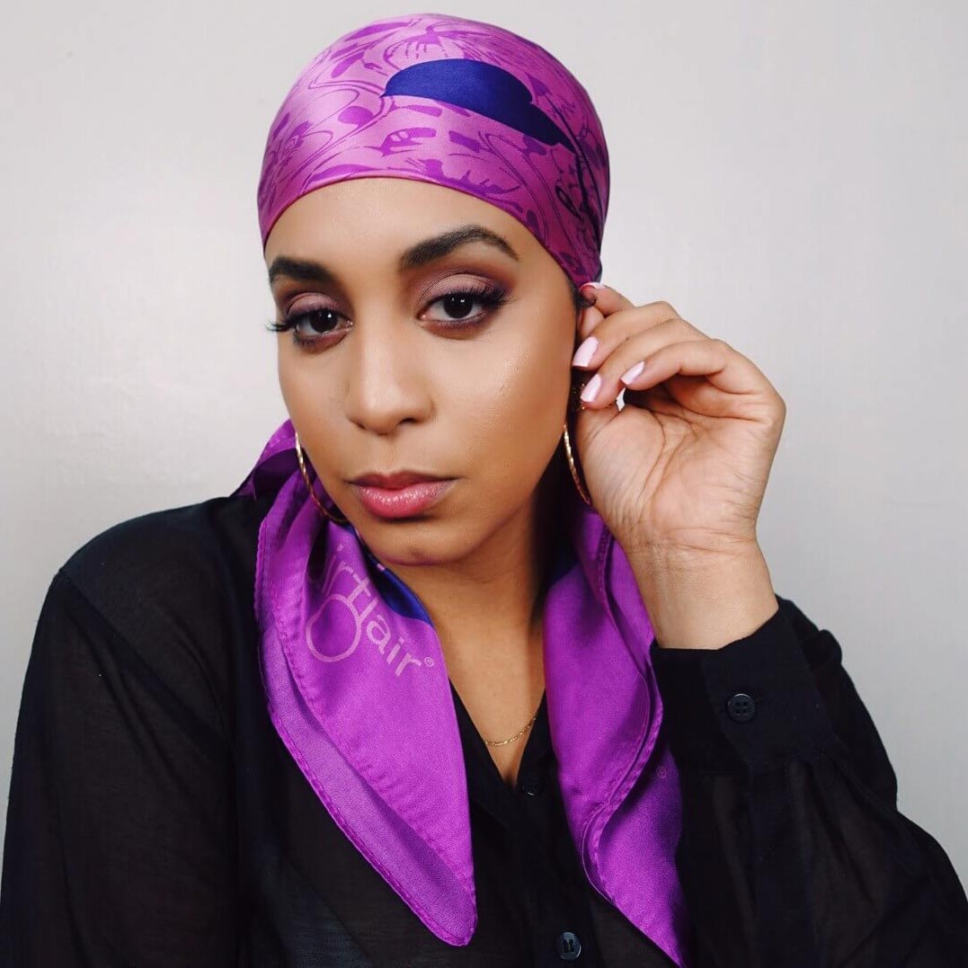 Protect Your Hair Overnight With a Silk Head Scarf